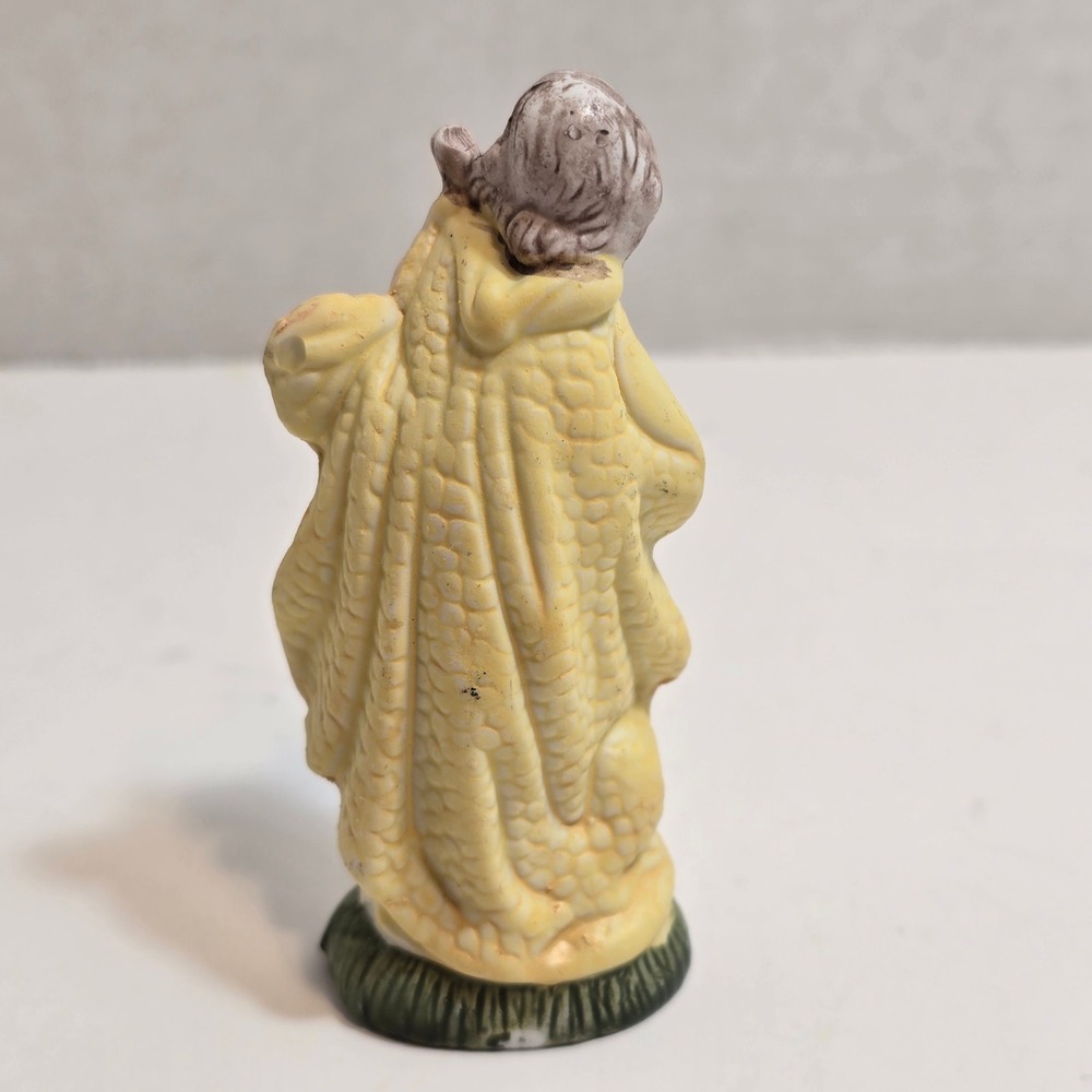 Nativity Joseph Shepherd Figurine Ceramic Vintage Christmas Decor 4 Inch - Picture 2 of 7